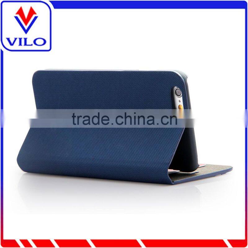 Book style PU leather flip case with card slot