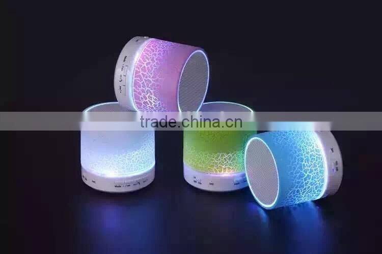 2016 New Cheap Bluetooth Speaker With LED Light Speaker With MIC Handsfree Functions