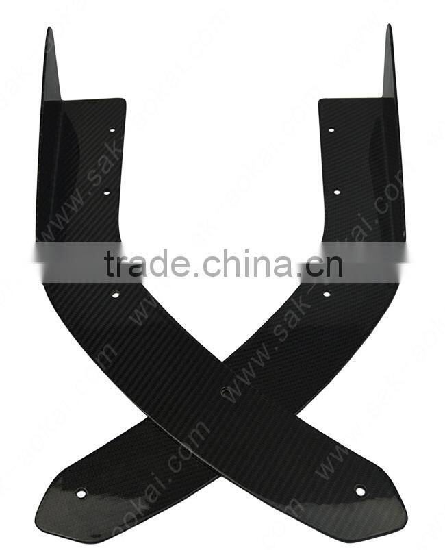 Canard Wing C style universal carbon fiber lip splitter
