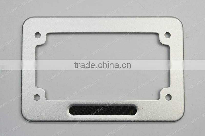 aluminum alloy motorcycles license plate frame colorful license plate frame