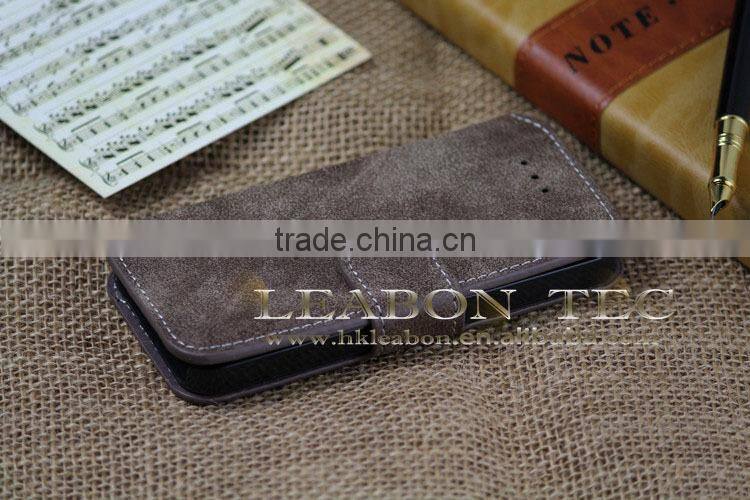 2015 New design hot novel leather case for iphone 6,leather flip wallet case for iphone 6,leather cell phone case