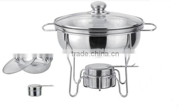 Hotel round chafing dish/food warmer hot pot/hot food warmer buffet server