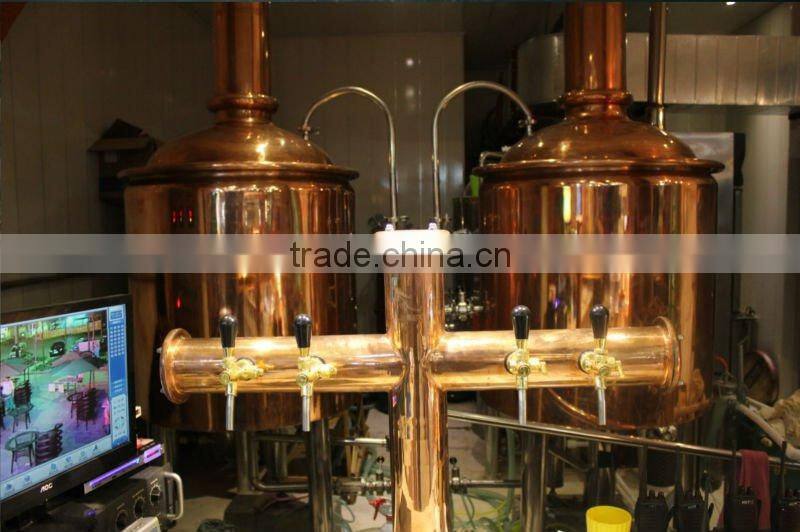 Red copper style beer brewing, Draft Beer brewing equipment,brewery plant,craft beer brewing system