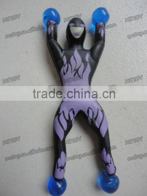 Hotsale sticky gummy spider-man toy wall climbing spiderman toys baby boy toy spiderman figure Chrismats Gifts 2pcs/blister card