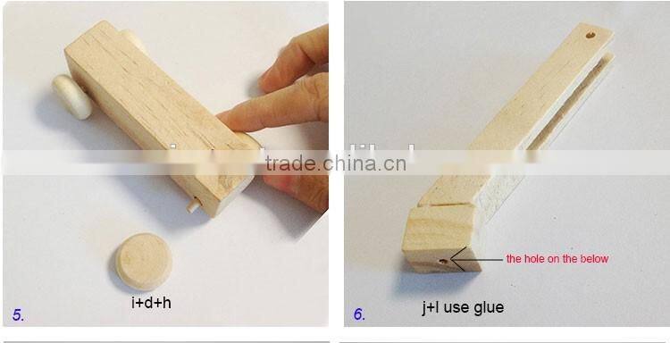 educational wooden puzzle excavator assemble toy