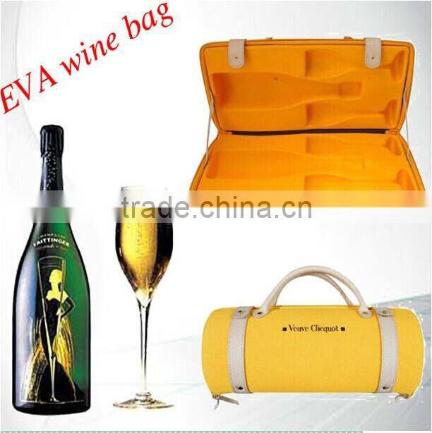 TOP selling fashion EVA protective wine glasses carrying case with EVA foam insert