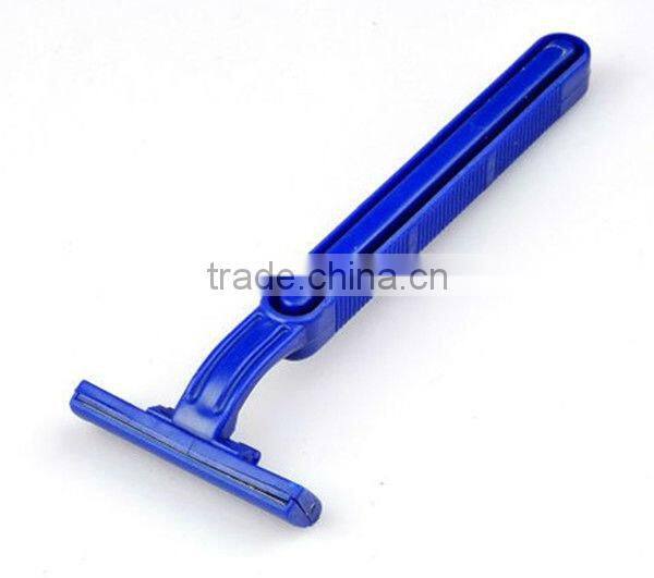 plastic handle stainless steet blades shaving kit (razor with shaving cream )