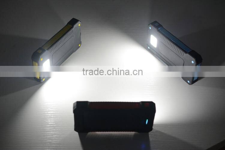 New arriving!!2016 Original developed waterproof Dual USB port 10000mAh solar power bank charger for mobile phone