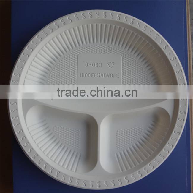 9inch eco-friendly disposable corn starch compostable plates