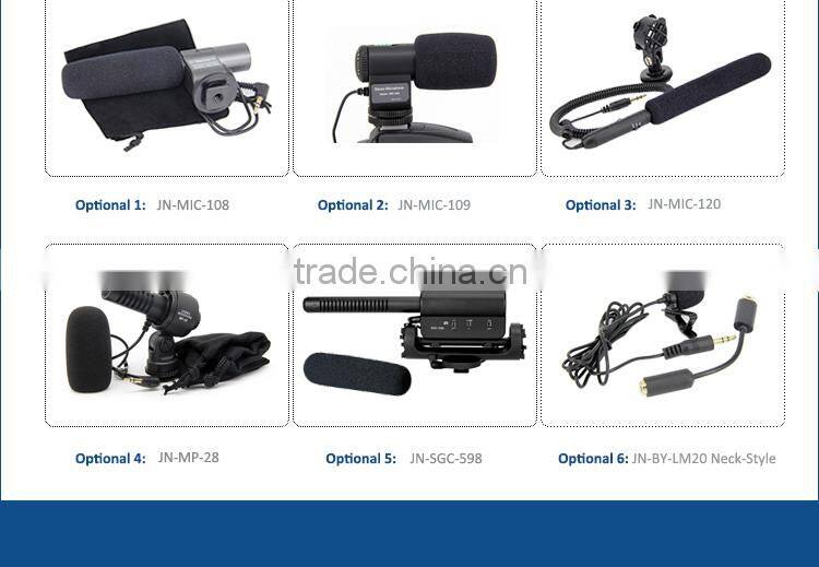 High performance broadcast DV dslr stereo microphone for studio interview