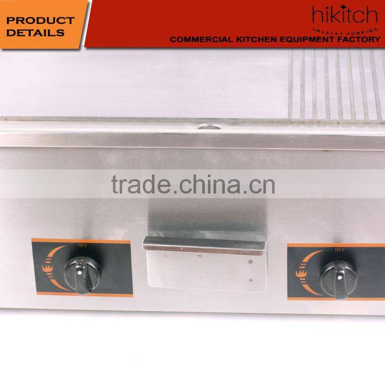 commercial equipment for restaurant gas half griddle and half grill