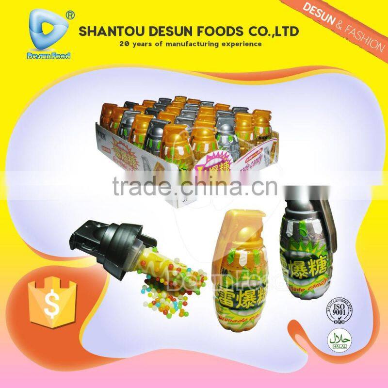 Grenade toy bottle dipping candy