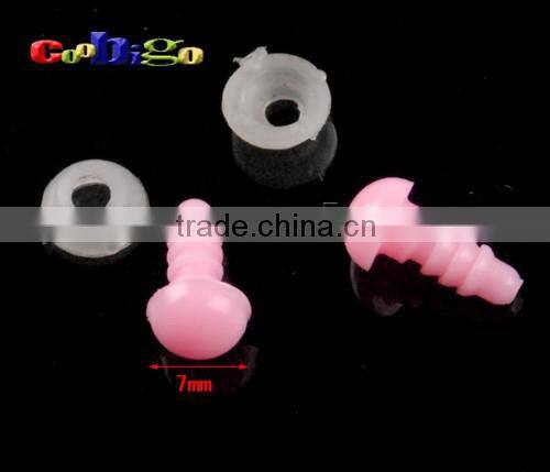 1/4''(7mm) Plastic Safety Lovely BabyPink Eyes Buttons DIY Accessories For Teddy Bear Toys Dolls #FLN011