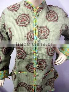 Rajsthani Traditional indian Handmade kantha jackets Bird Print