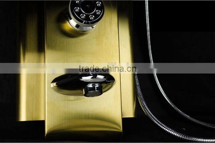 Hot sale golden panel column shower faucets Y-040