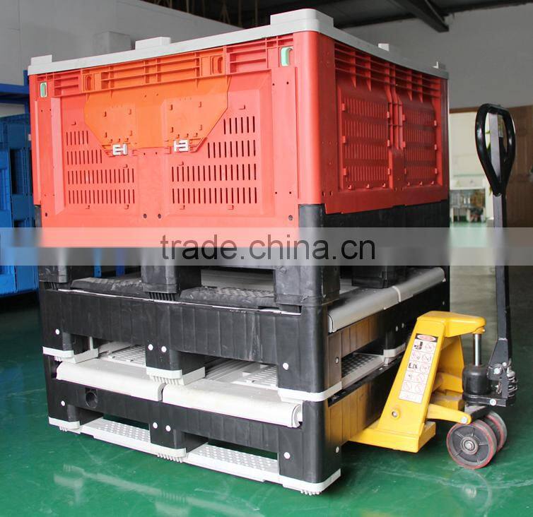 Foldable plastic box