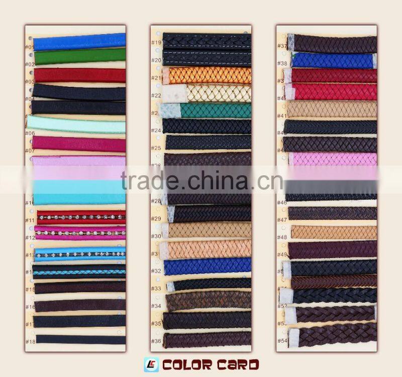 Mens Friendship Flat Braiding Machine Leather Cord 11mm