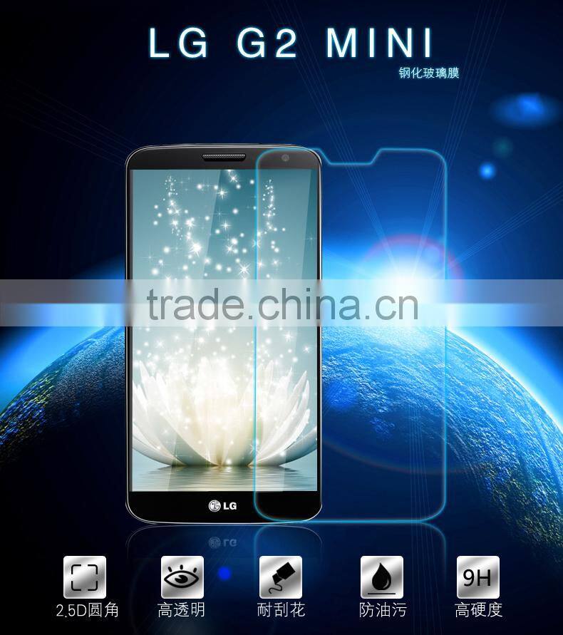 Factory price mobile phone Tempered Glass Screen protector/film for LG G2 MINI
