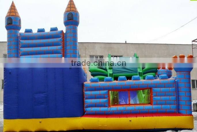 Inflatable fun city thrilling,amusement park slide climing game combo, strange park game for kids
