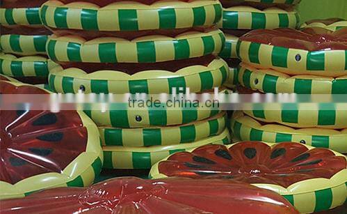 PVC inflatable watermelon beach air mattress
