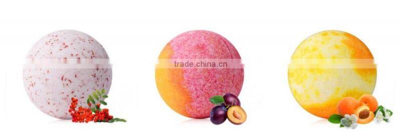 Mendior Patchouli and cherry essential oil Bath Bombs with mixed color Natural Bath Fizzers OEM Brand