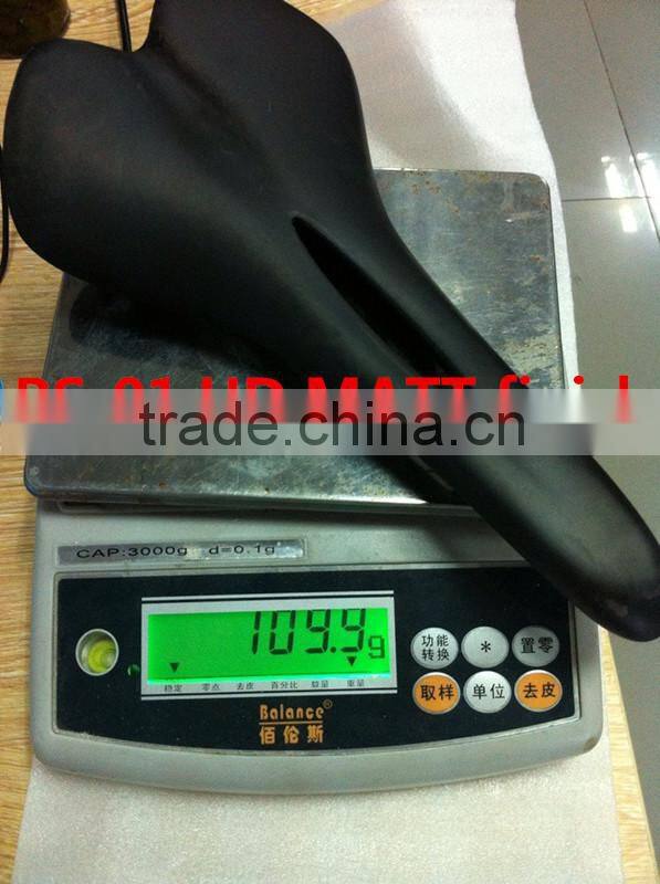 2014 hot-selling 3k super light carbon fiber bike saddle BS-01