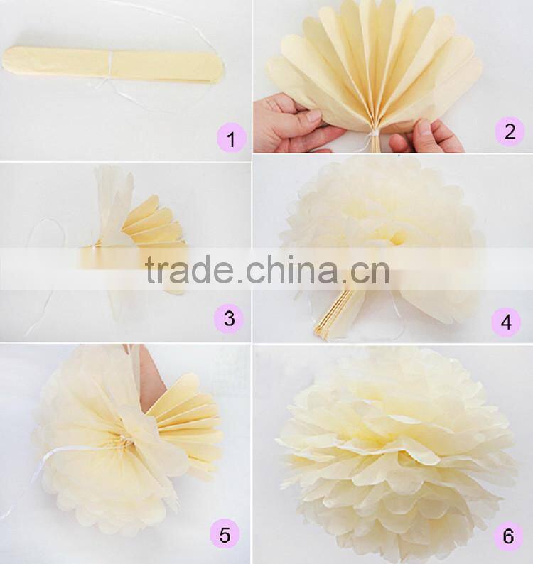 wedding items tissue pom poms wedding decoration materials