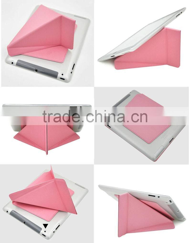 2016 Fashion PU leather back cover for ipad hard phone case