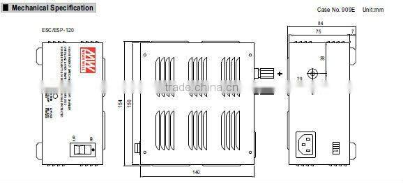 Meanwell power supply switching/108W/216W Desktop Power Supply or Charger/communication switching power supply