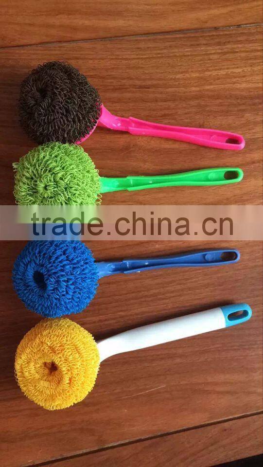 Muti-purpose new product Polyester fiber scourer Household cleaning item