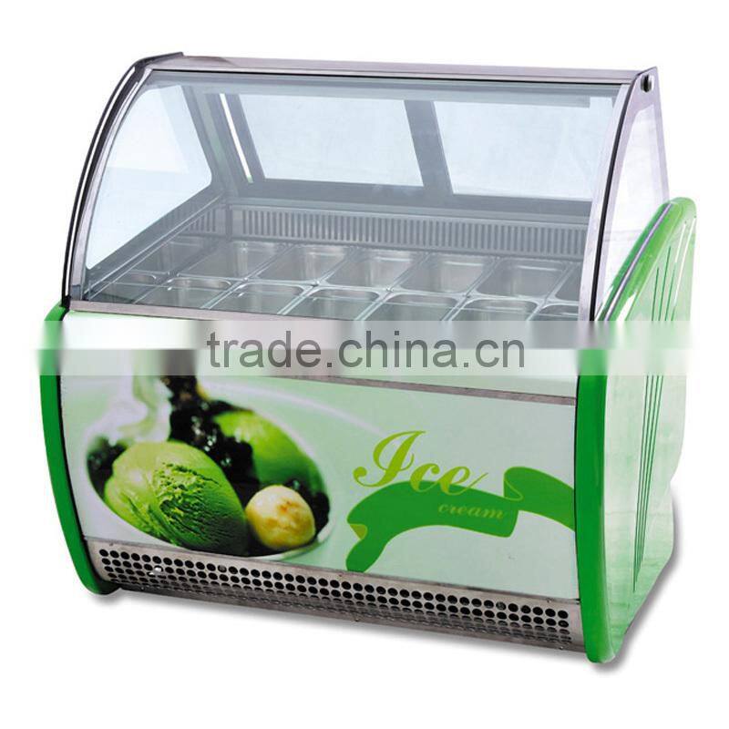 Gelato showcase/ commercial ice cream display case