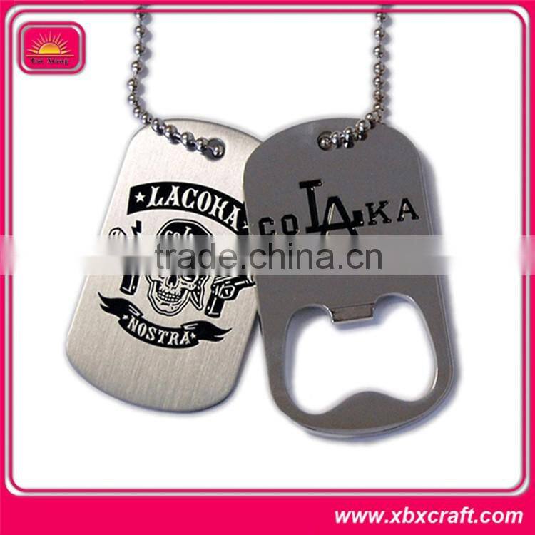 Promotional stainless steel dog tag bottle opener