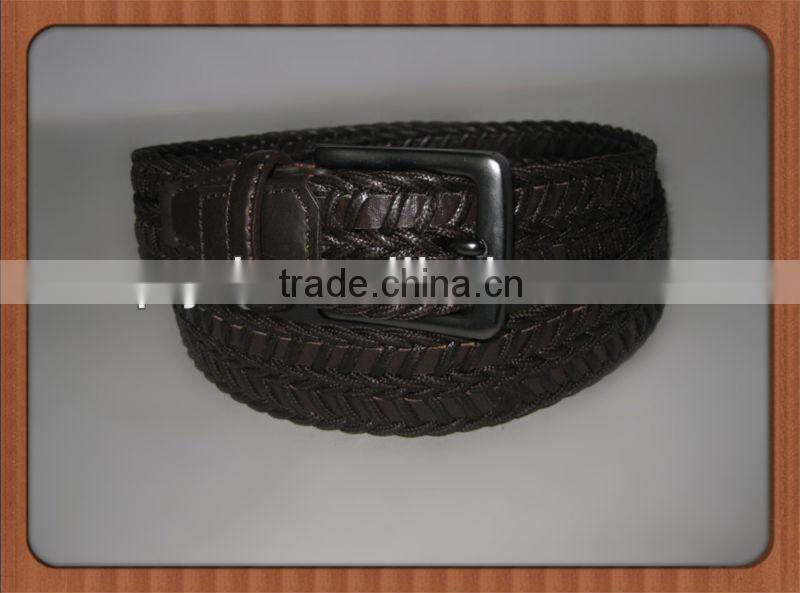 Lady Handmade Cowhide Leather Braided Belt