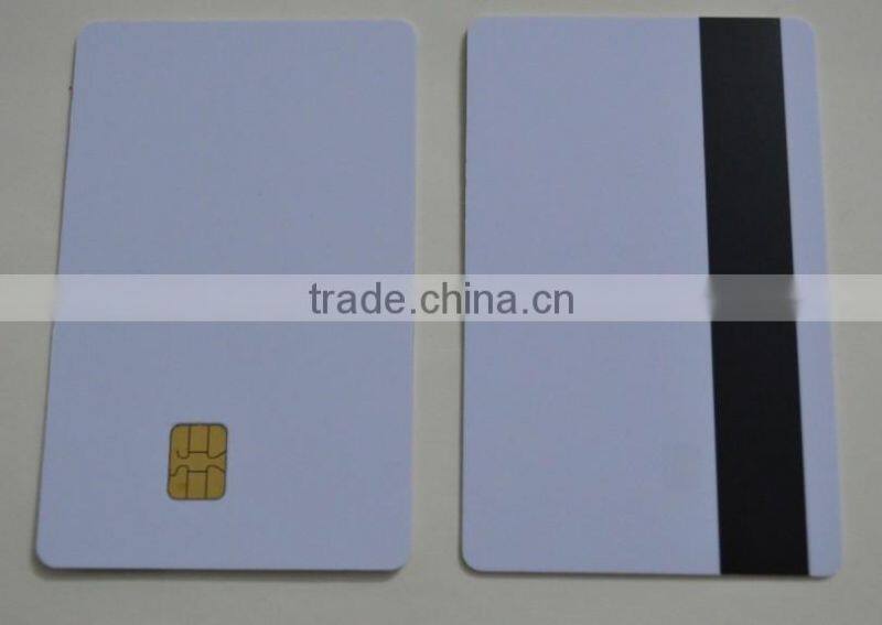 Printing Magnetic Strip Card With SLE4442 Chip , PVC Composite IC Card for epson Canon inkjet Printer