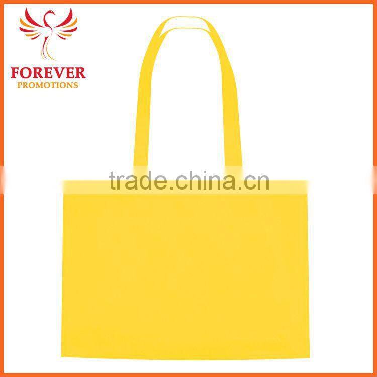 Promotional Cheap Non-woven Blank Tote Bag With Cross Stitching On Handles