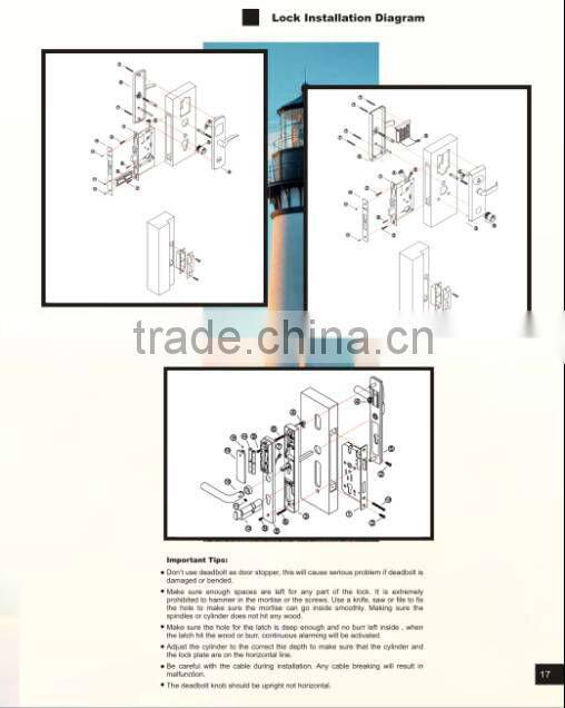 ORBITA apartment door safe lock for hotels