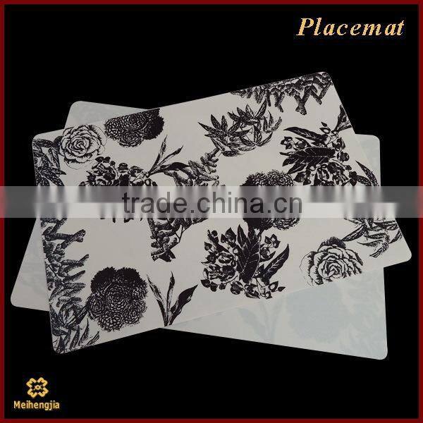 China supplier hotsale Brown pattern pvc place mat