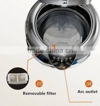 1.5L anti-hot plastic glass electric tea and water kettle