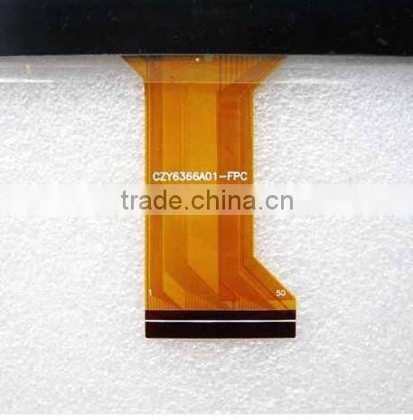Touch Screen Digitizer Glass for CZY6366A01-FPC black