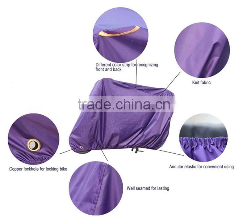 Dongguan Factory supply plastic bicycle rain cover outdoor rain cover