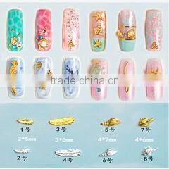 2016 New Arrival fashion nail art decoration nail art studs 3d metal alloy rivets