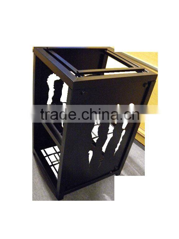 Home Appliance Floor Standing Whiskey Display Shelf Rack