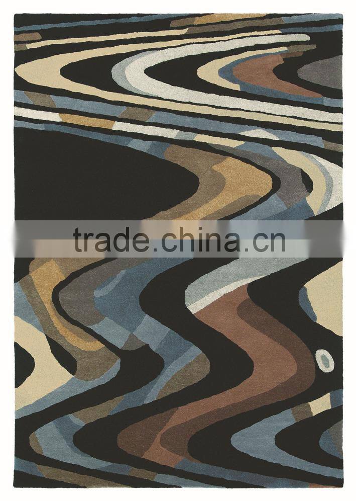 Modern multiple color hand tufted rug for decoration