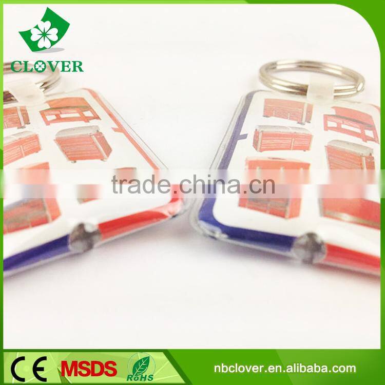 Logo printing accepted 1 LED plastic led keychain flashlight wholesale