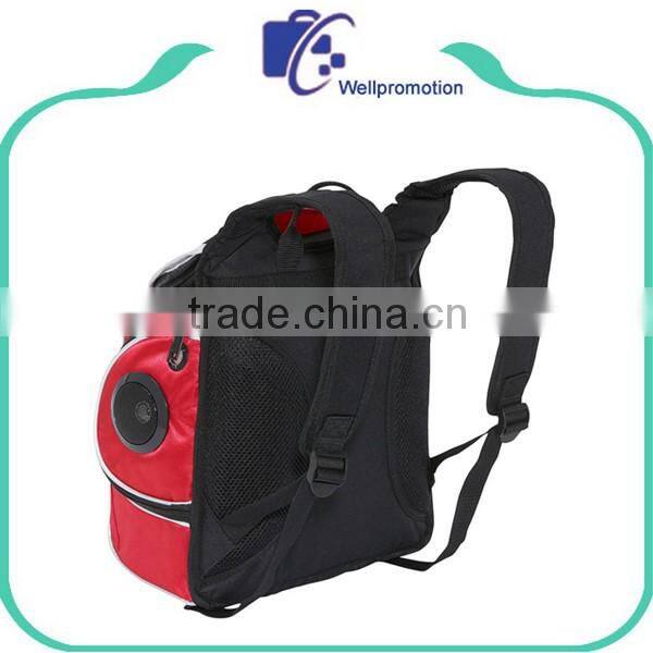 Insulated promotional thermal food cooler back packs with mp3 speaker