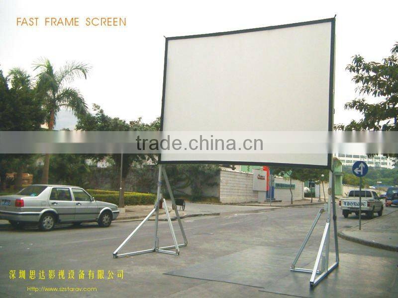 Fast fold projection screen/portable projector screen/big size projection screen