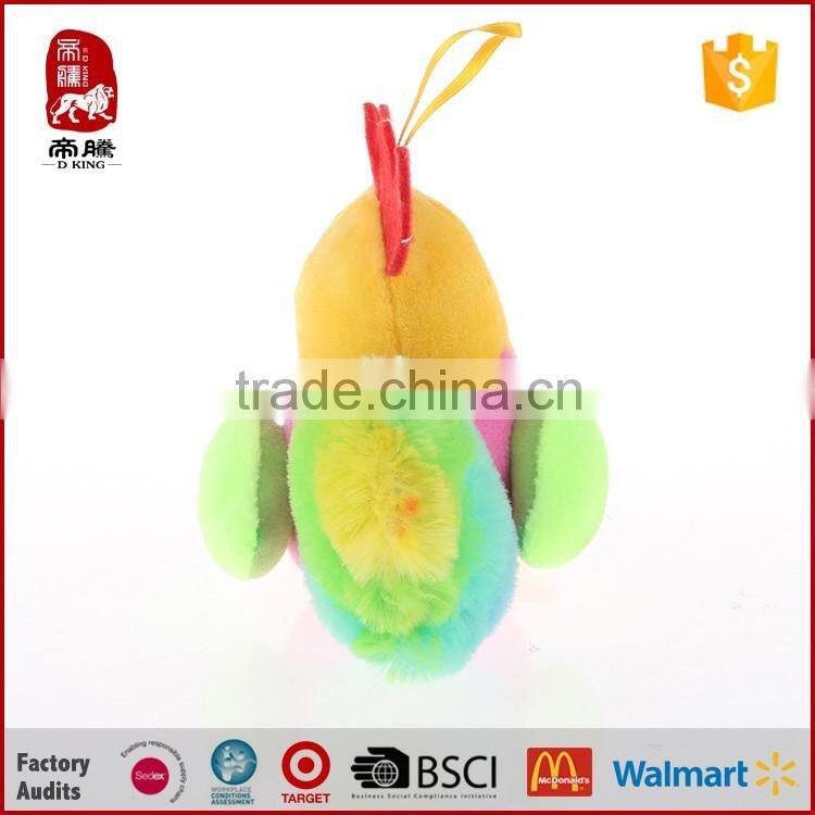 Manufacturer colorful plush chook keychain for promotion
