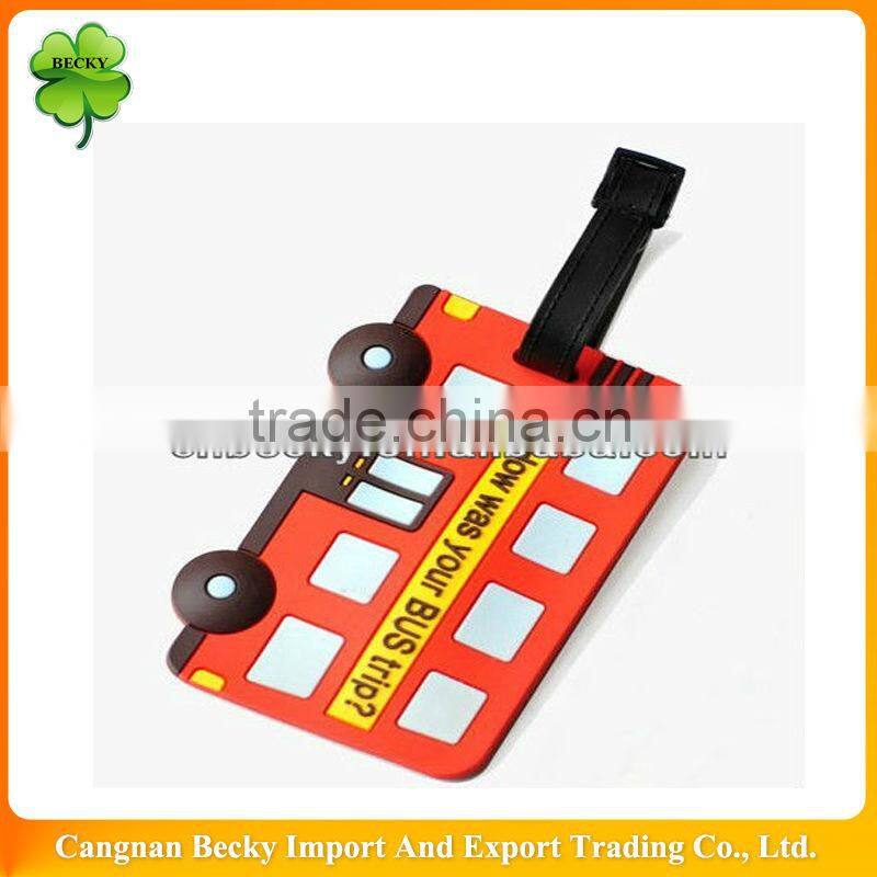 2014 Good quality fancy soft pvc luggage tags