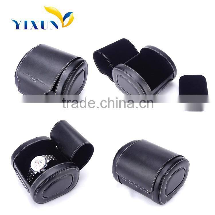 high quality custom design cotton paper strong cardboard watch box with black foam insert