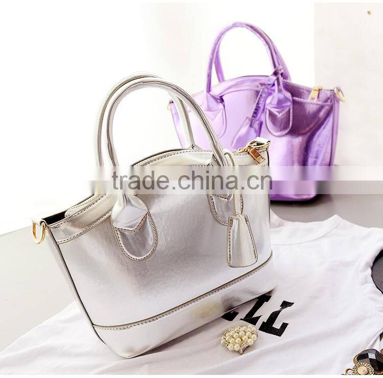 purple and silver shell bag Fashion sweet solid woman bag elegant totes shoulder bags for women lady dating messenger bags